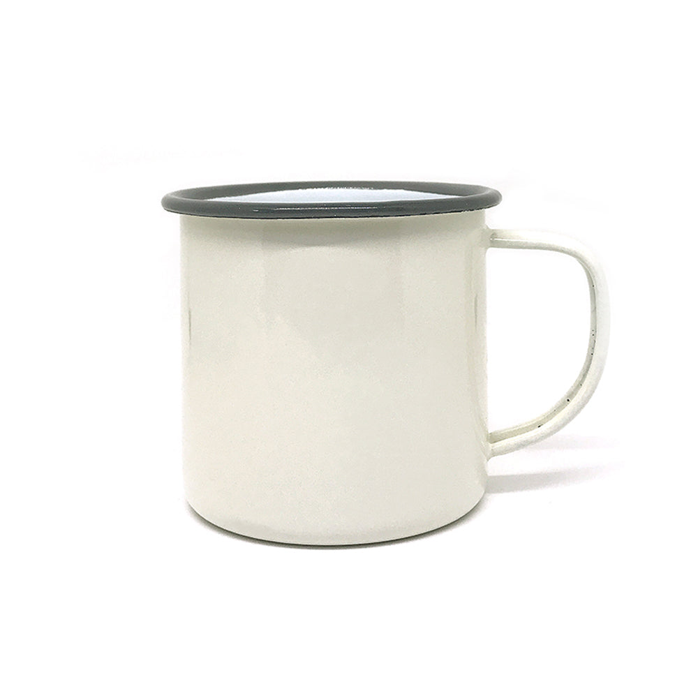 enamel mug cream