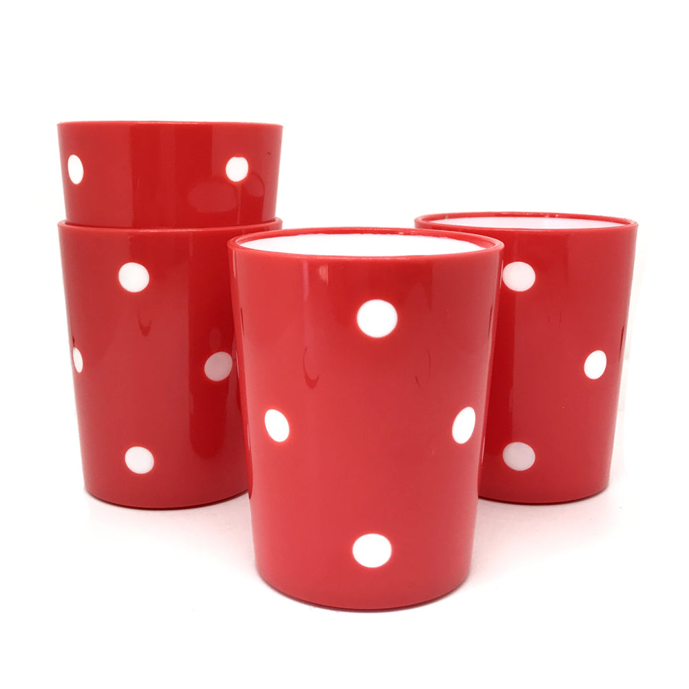 melamine tumblers - polka dot