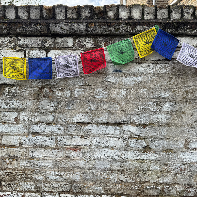 tibetan 'lung ta' prayer flag bunting