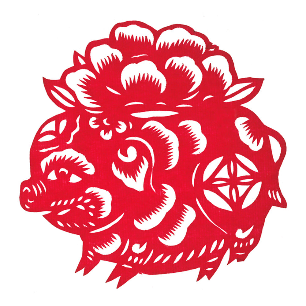 chinese paper cut - pig