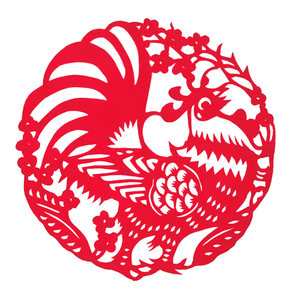 chinese paper cut - rooster
