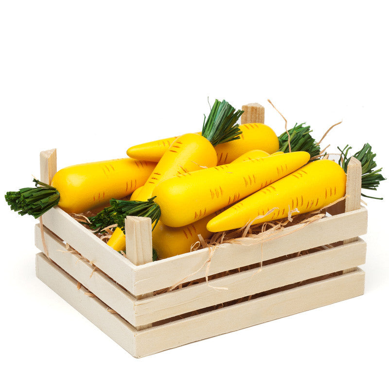 wooden carrots