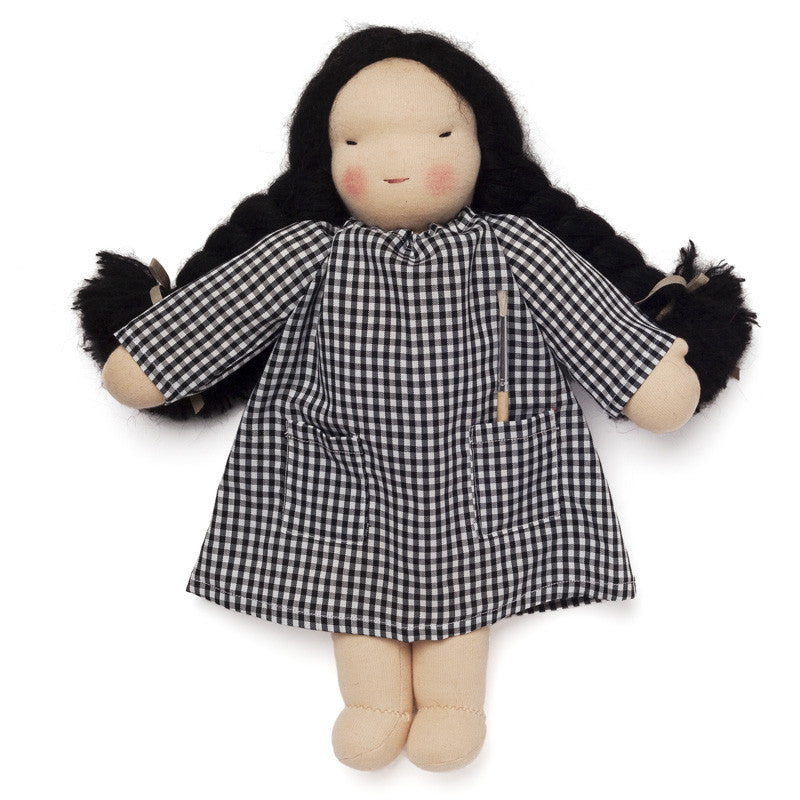 handmade doll - plum