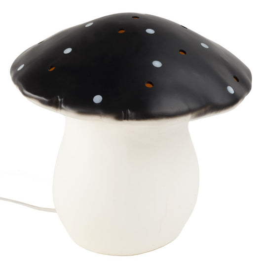mushroom lamp - large black