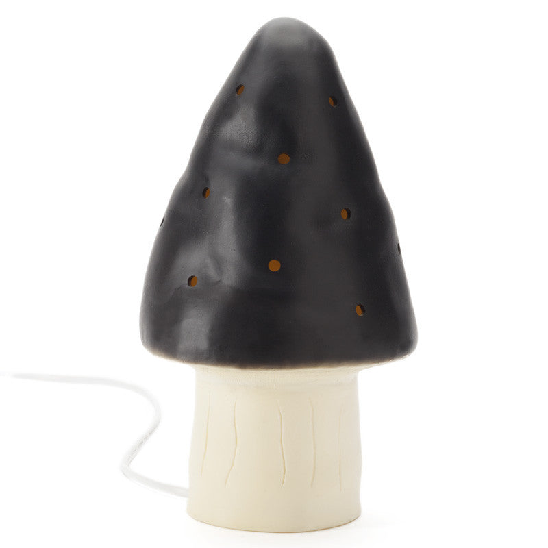 Mushroom lamp store black