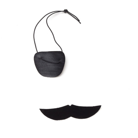 pirate eyepatch & moustache