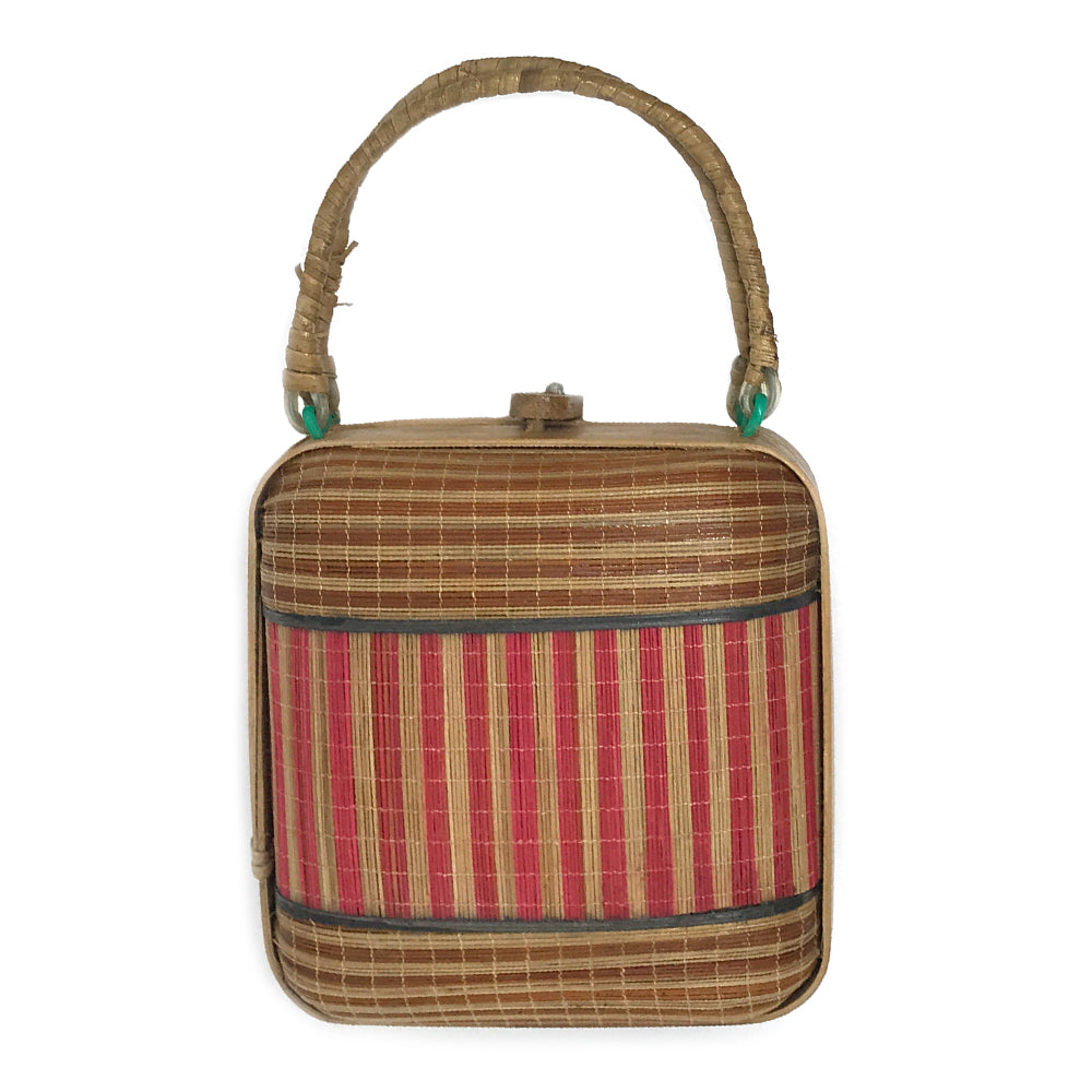 vintage wicker purse