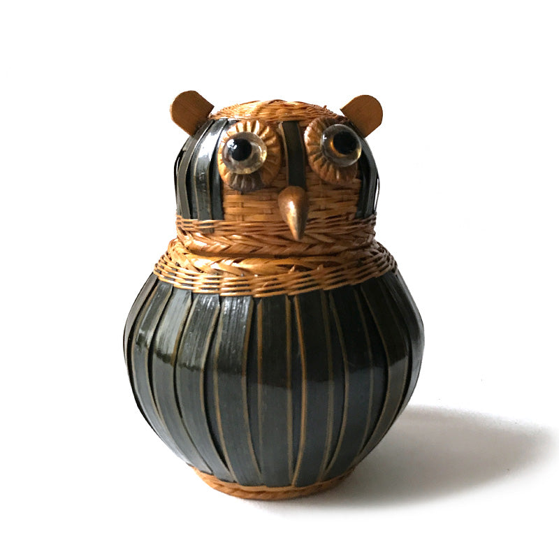 vintage wicker owl