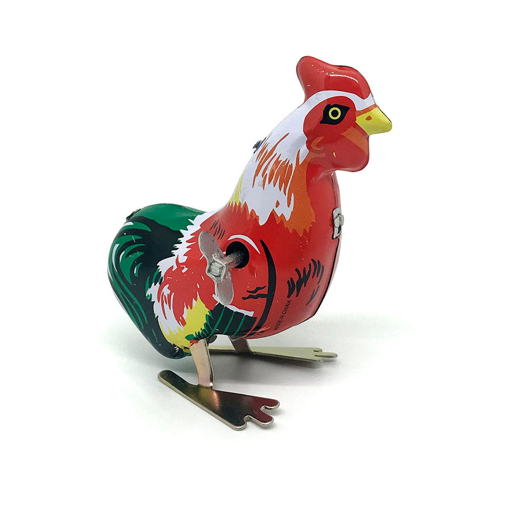 wind up tin rooster