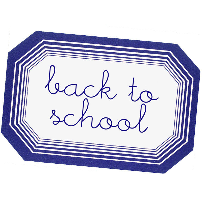 back to school