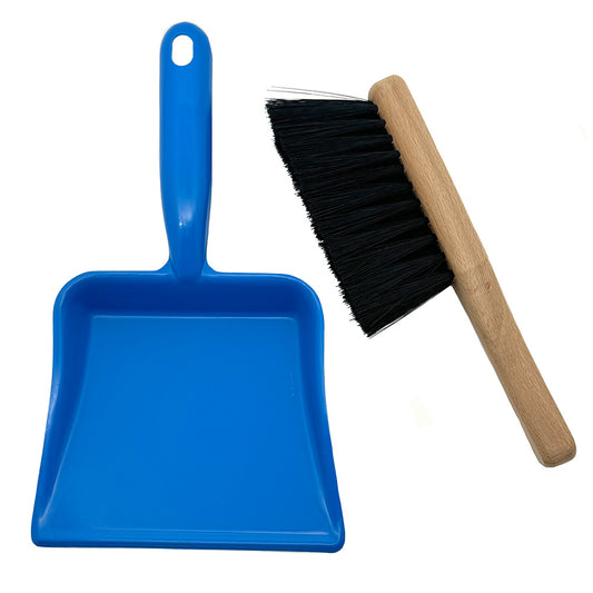 dust pan and brush