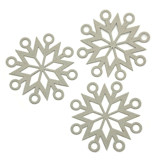 greyboard snowflake decorations