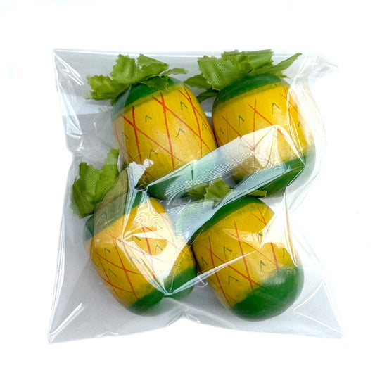 loose wooden fruits - pineapples
