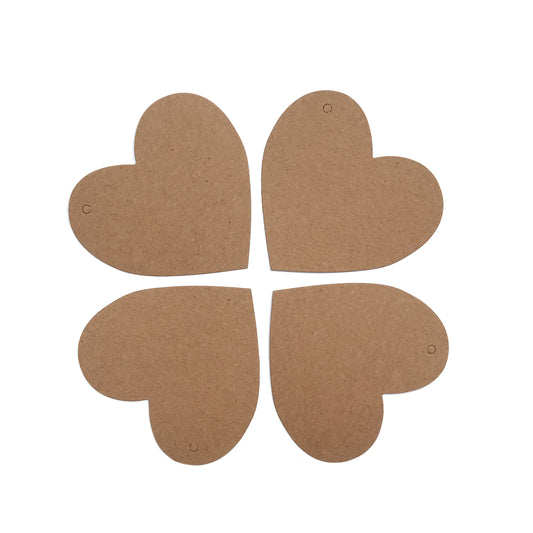 heart shaped kraft tags
