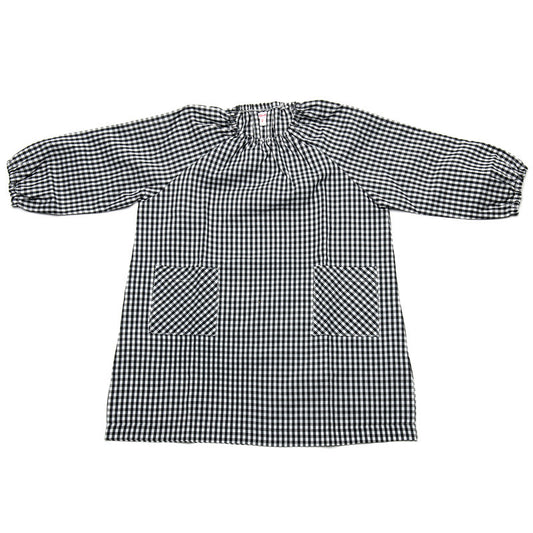 art smock black gingham