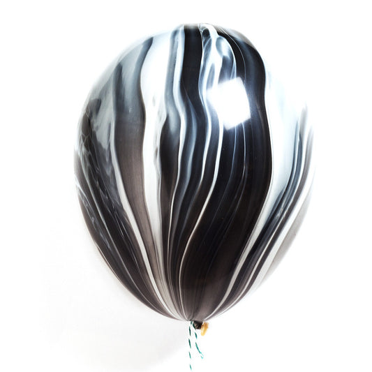 marbled balloons black