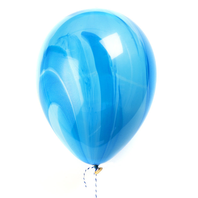 marbled balloon blue