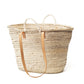 spanish woven basket with long handles - large