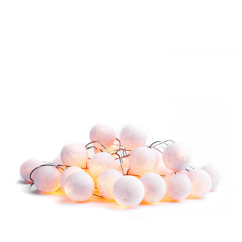 cable & cotton lights - white
