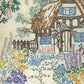 vintage embroidery - cottage garden