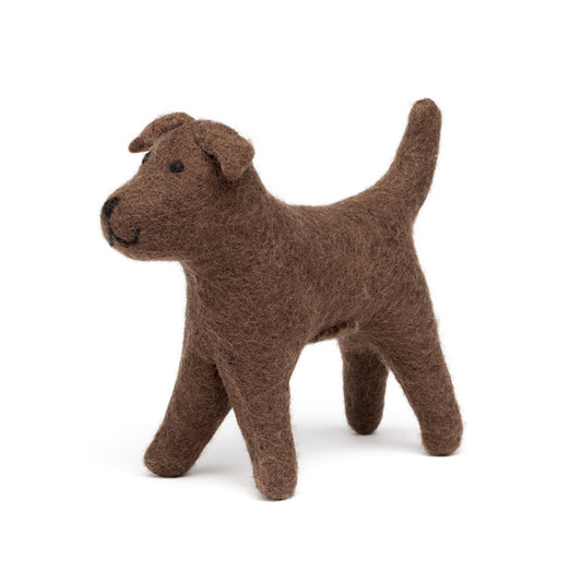 felt chocolate labrador - small