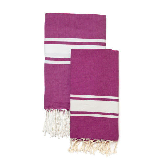 tunisian fouta - purple