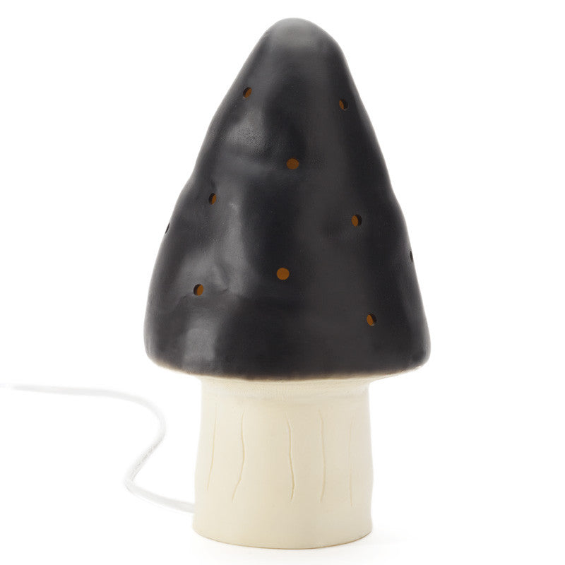 mushroom lamp - small black