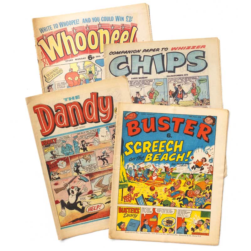 assorted vintage comics