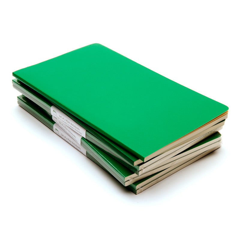 moleskine volant  plain notebooks - green