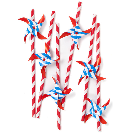 pinwheel paper straws