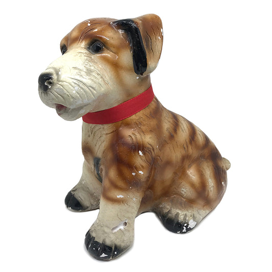 vintage plaster puppy dog