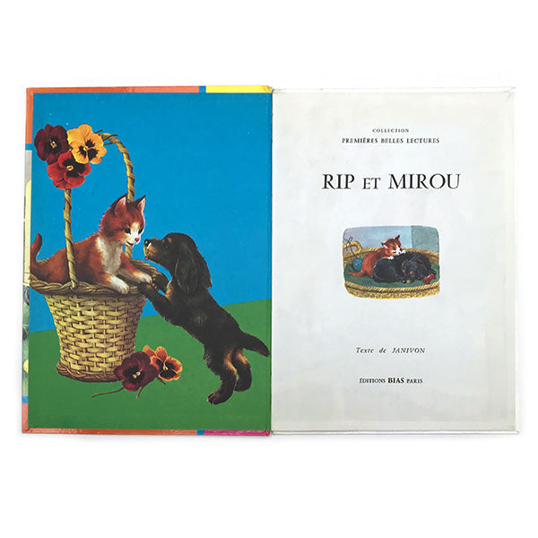vintage french 'rip et mirou' book