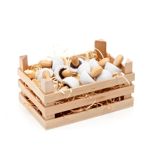 crate - wooden mushrooms