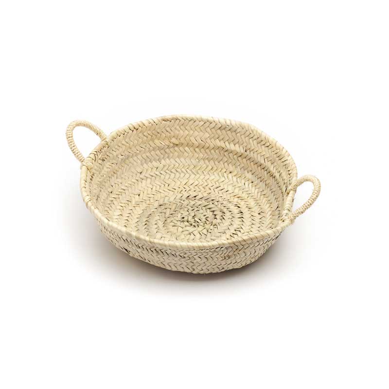 shallow woven basket - medium
