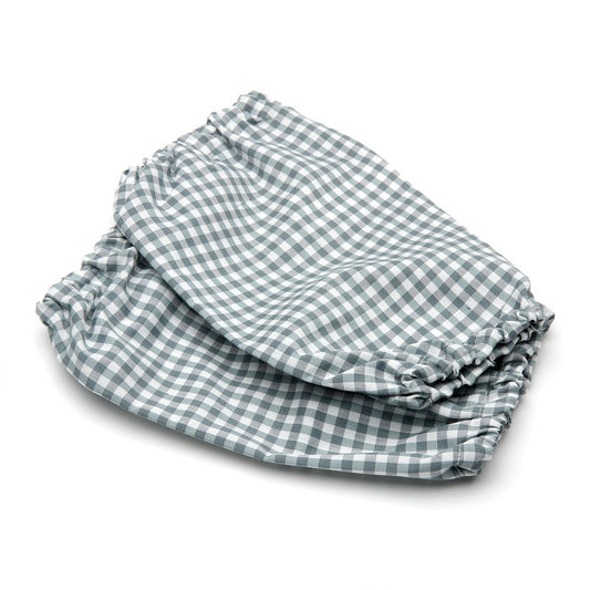 gingham sleeves - grey