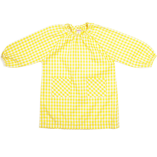 art smock yellow gingham