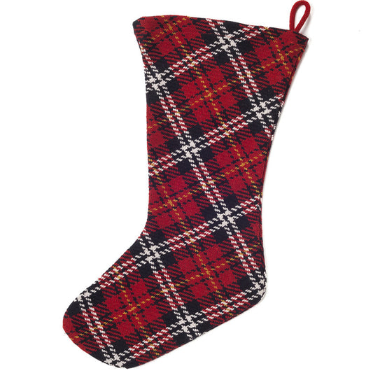 red tartan stocking