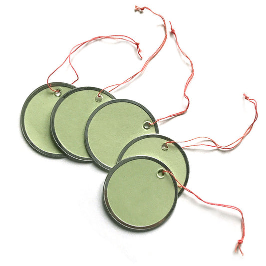 metal rim tag - green