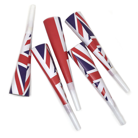 union jack paper horns