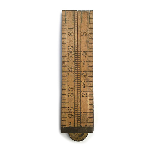 vintage folding ruler