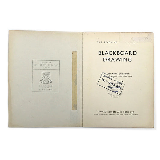 vintage 'blackboard drawing' book