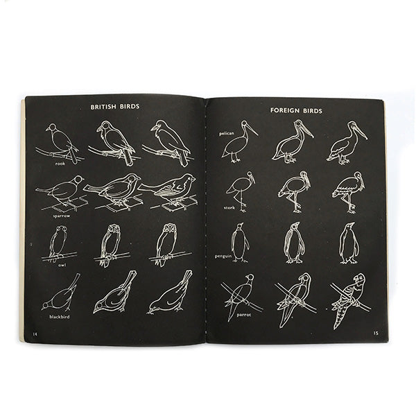 vintage 'blackboard drawing' book