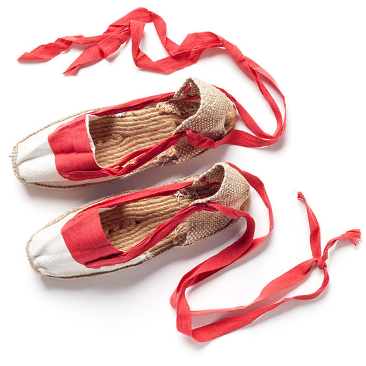 vintage red espadrilles