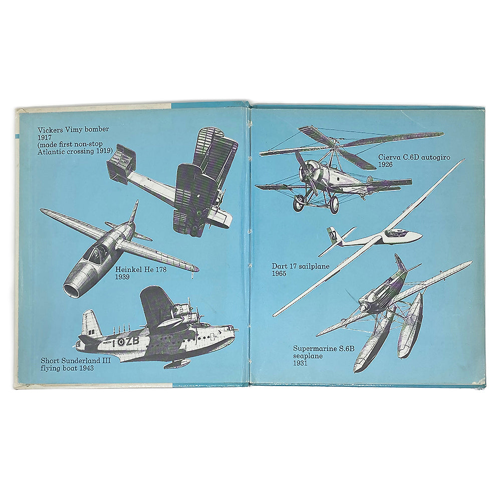 vintage 'aeroplanes and balloons' book