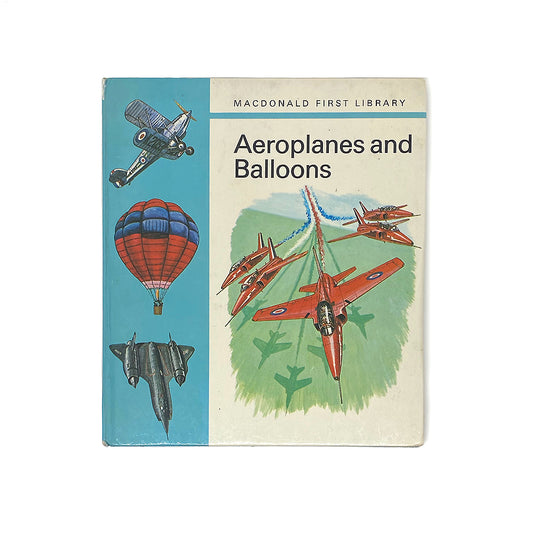 vintage 'aeroplanes and balloons' book