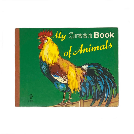 vintage 'my green book of animals'