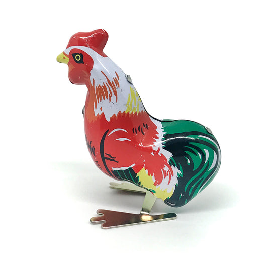 wind up tin rooster