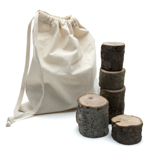 rustic wood blocks