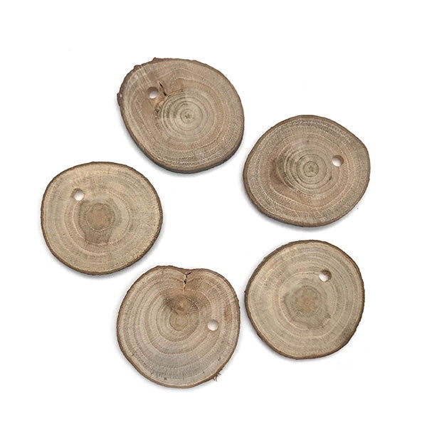 wooden disc tag