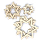 wooden star hanging decorations 